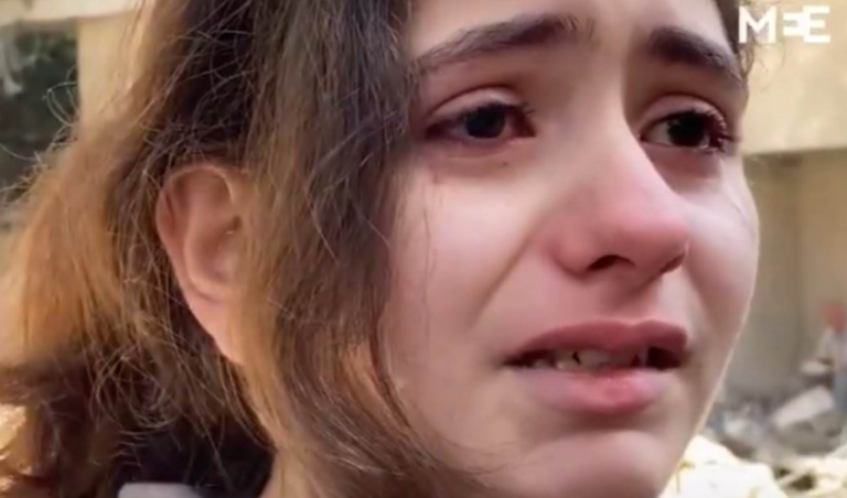 Потресни зборови: Девојче во урнатините на Газа го расплака светот